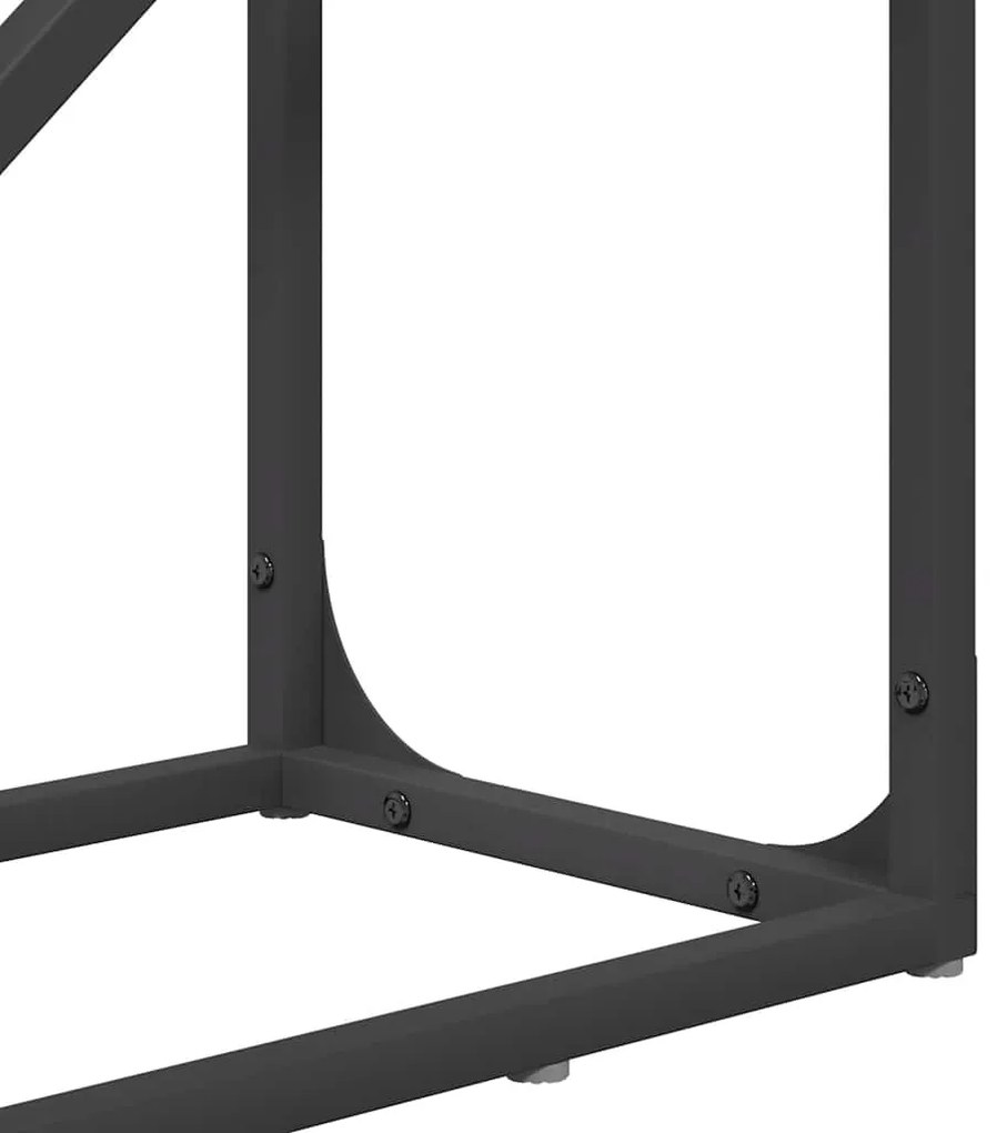 Suporte para lenha 40x25x100 cm aço laminado a frio preto
