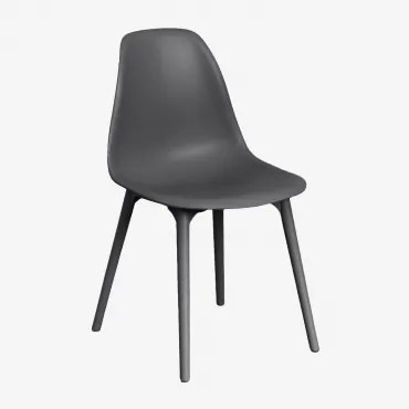 Cadeira De Jantar Em Polipropileno Scand Cinza Grafito - Sklum