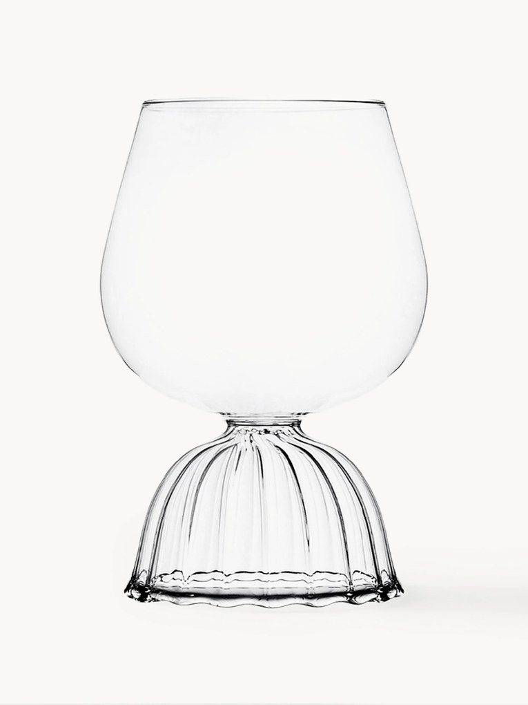 Copos de vinho tinto artesanais Tutu, conjunto de 2
