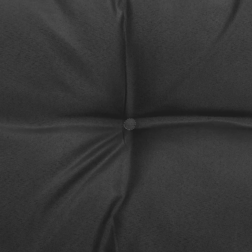 Sofás centro jardim c/ almofadões 2 pcs pinho maciço antracite
