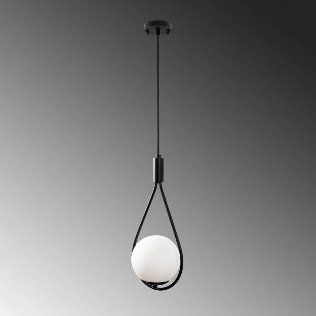 Candeeiro de Teto GMN-00008 – Preto – 20 x 15 cm