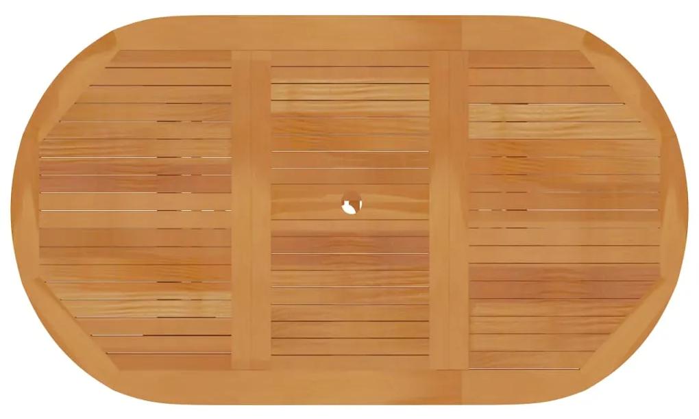 Mesa de jardim 150x90x75 cm madeira de teca maciça
