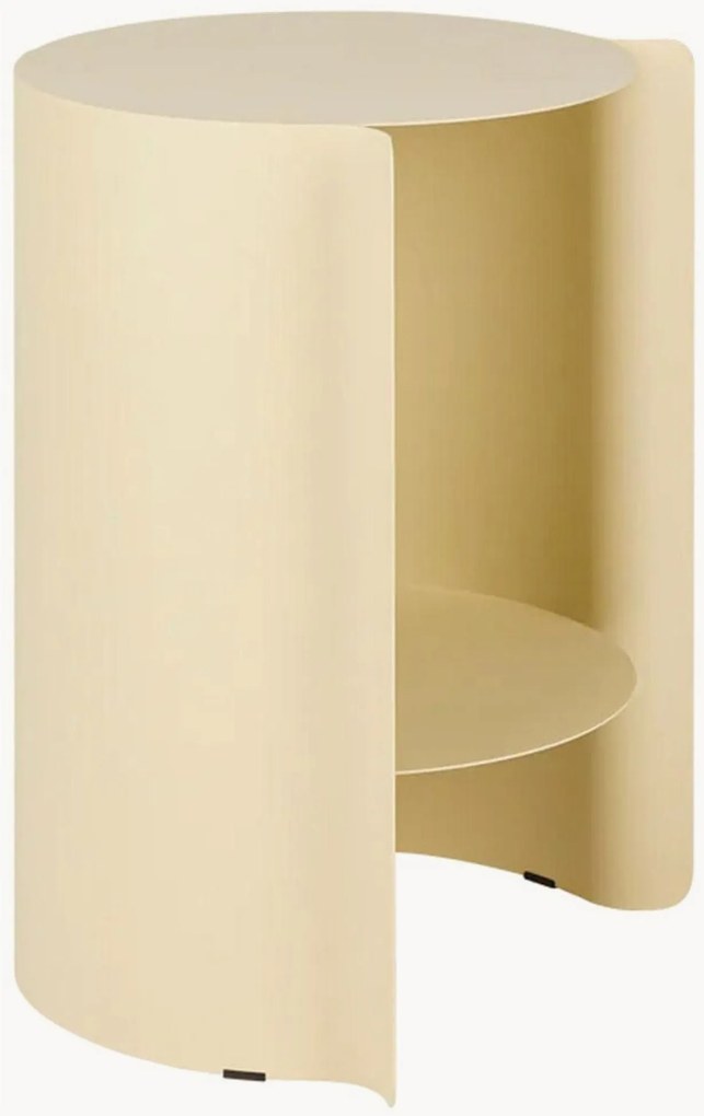 Mesa de apoio redonda com arrumação Wa