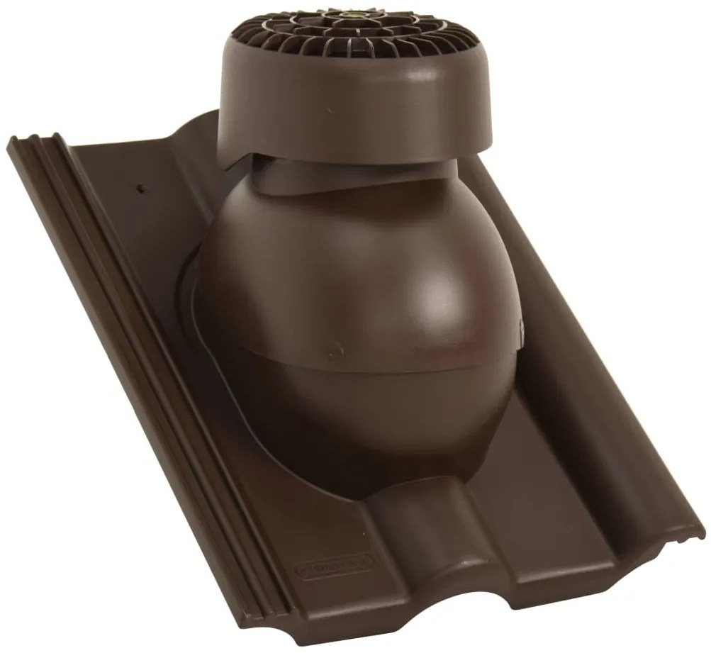 vidaXL Ventilador de teto castanho