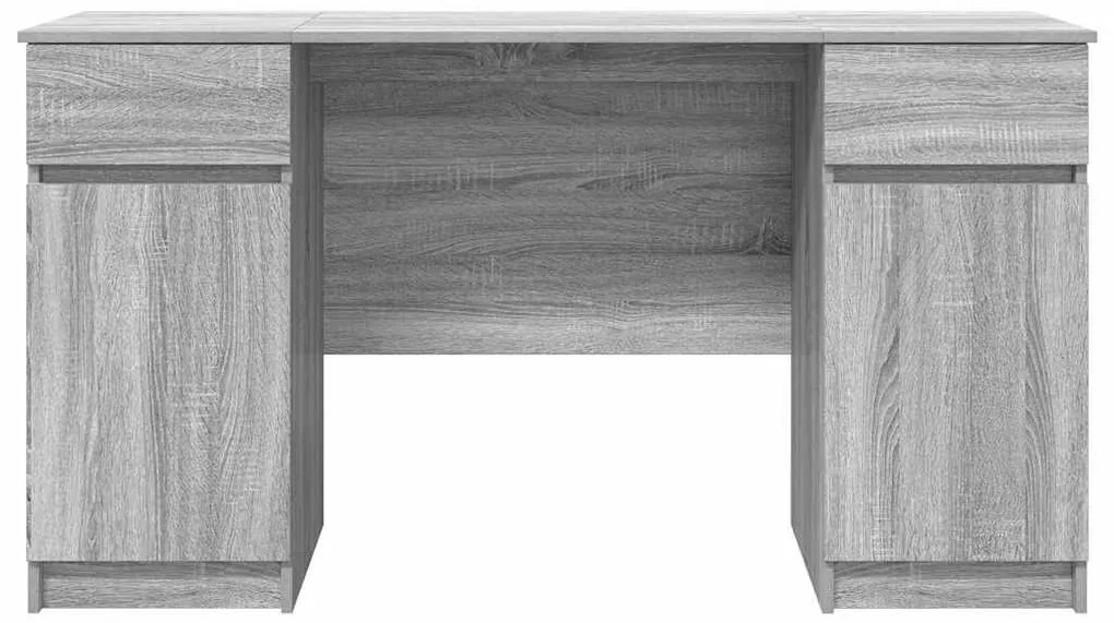 Mesa vidaXL Cinzenta Sonoma 140x49x76 cm Madeira engenheirada