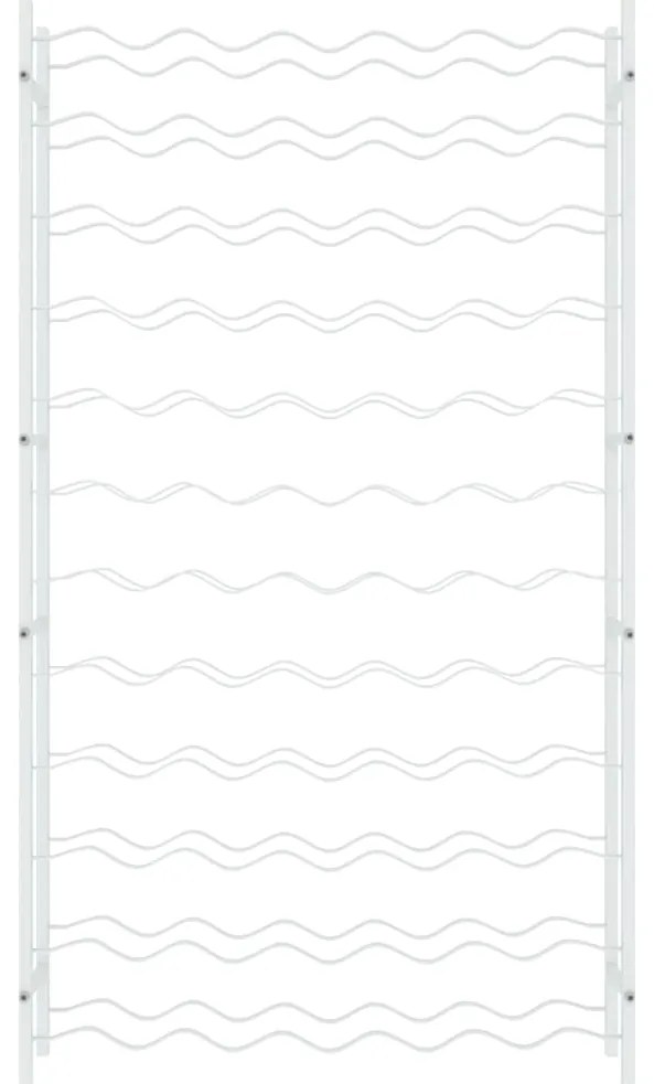 Garrafeira para 72 garrafas metal branco