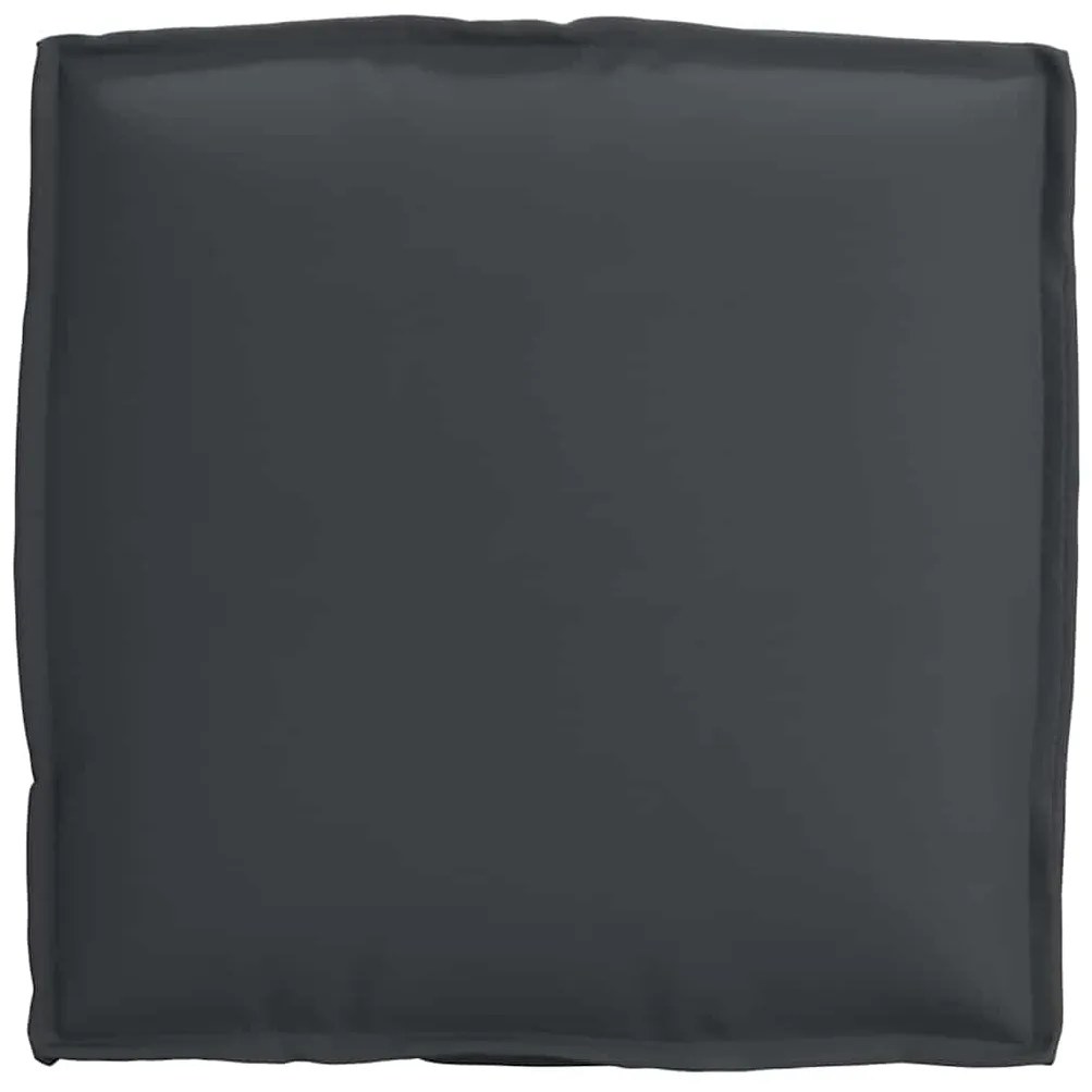 Almofadas de Palete para Assento 2 pcs Pretas 40x40x8 cm Tecido Oxford