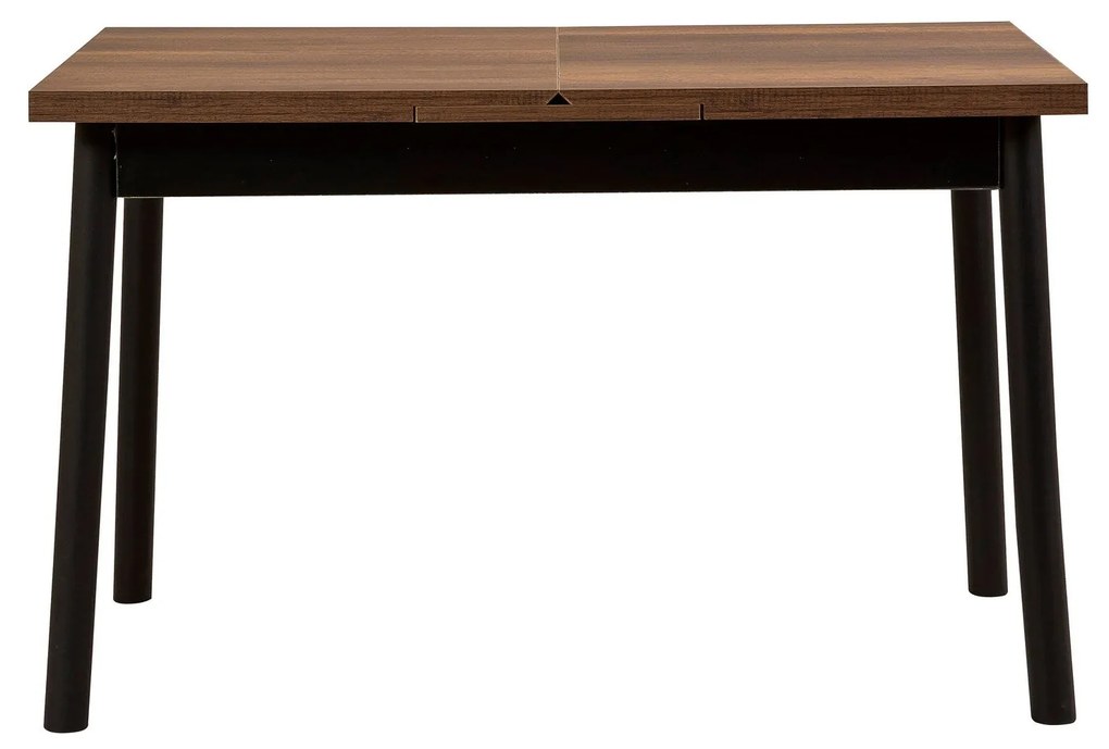 Conjunto de Mesa de Jantar Extensível Oliver – Preto – Mesa: 120x77x75