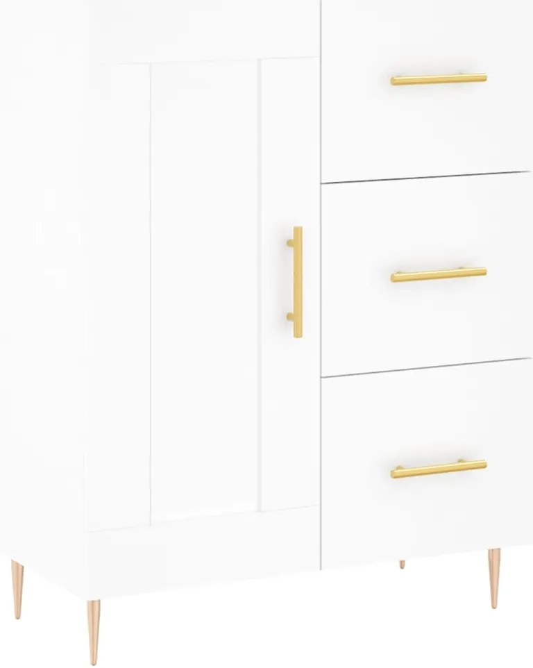 Armário alto 69,5x34x180 cm derivados de madeira branco