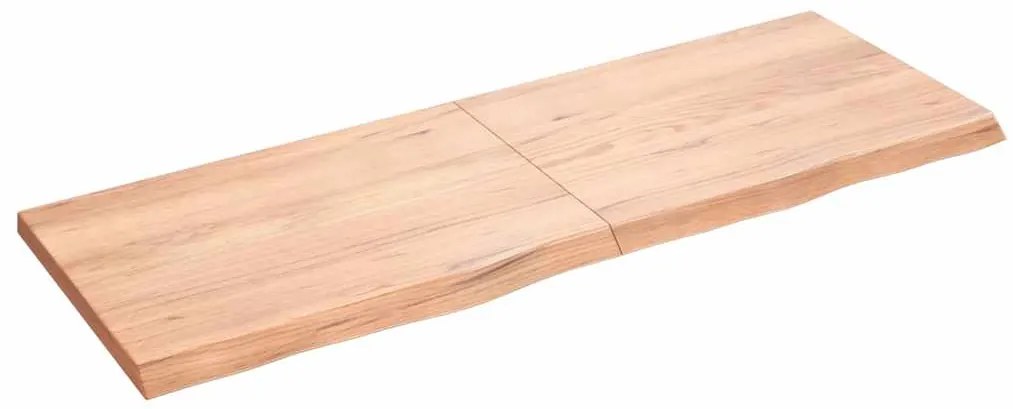 Prateleira de parede 140x50x(2-4) cm carvalho tratado castanho