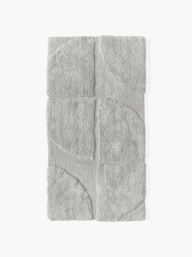 Tapete felpudo com relevo Jade