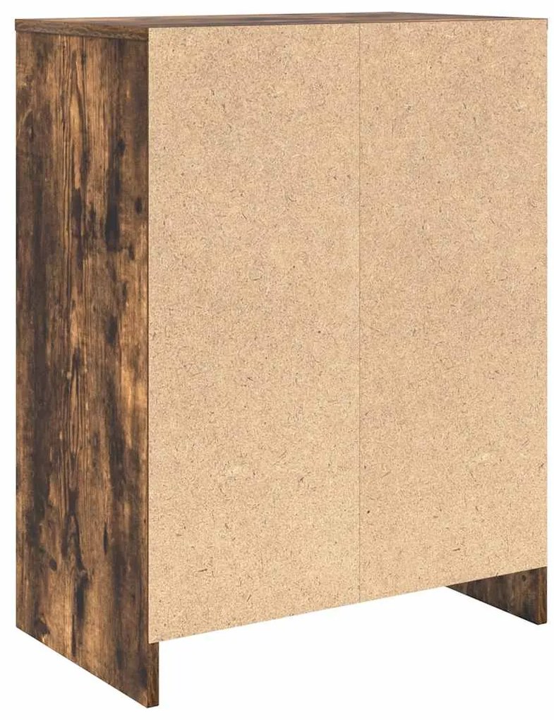 Sapateira 57x34x76 cm derivados de madeira carvalho fumado