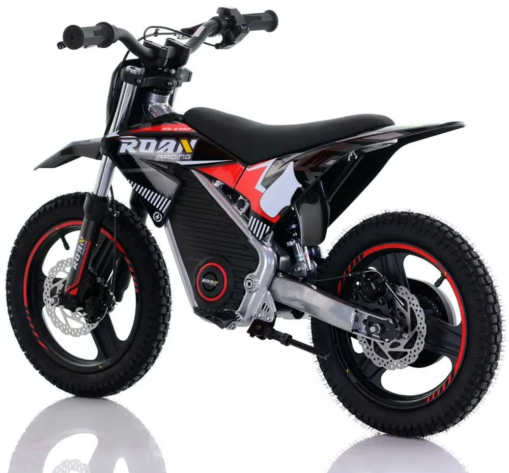 Mini moto elétrica para crianças Minicross electrica 350W 14/14" Warrior MX-E350 Preta