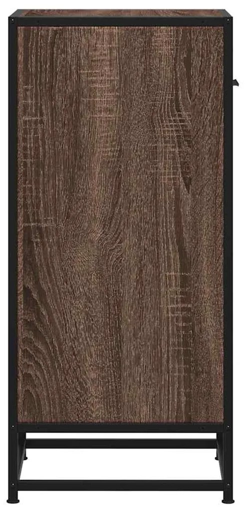 Aparador 35,5x35x76cm deriv. de madeira/metal carvalho castanho