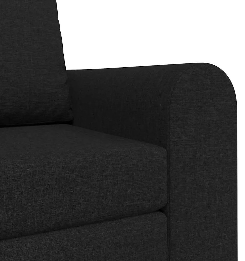 Sofá Cama 2-em-1 Preto 98x71x83 cm Tecido
