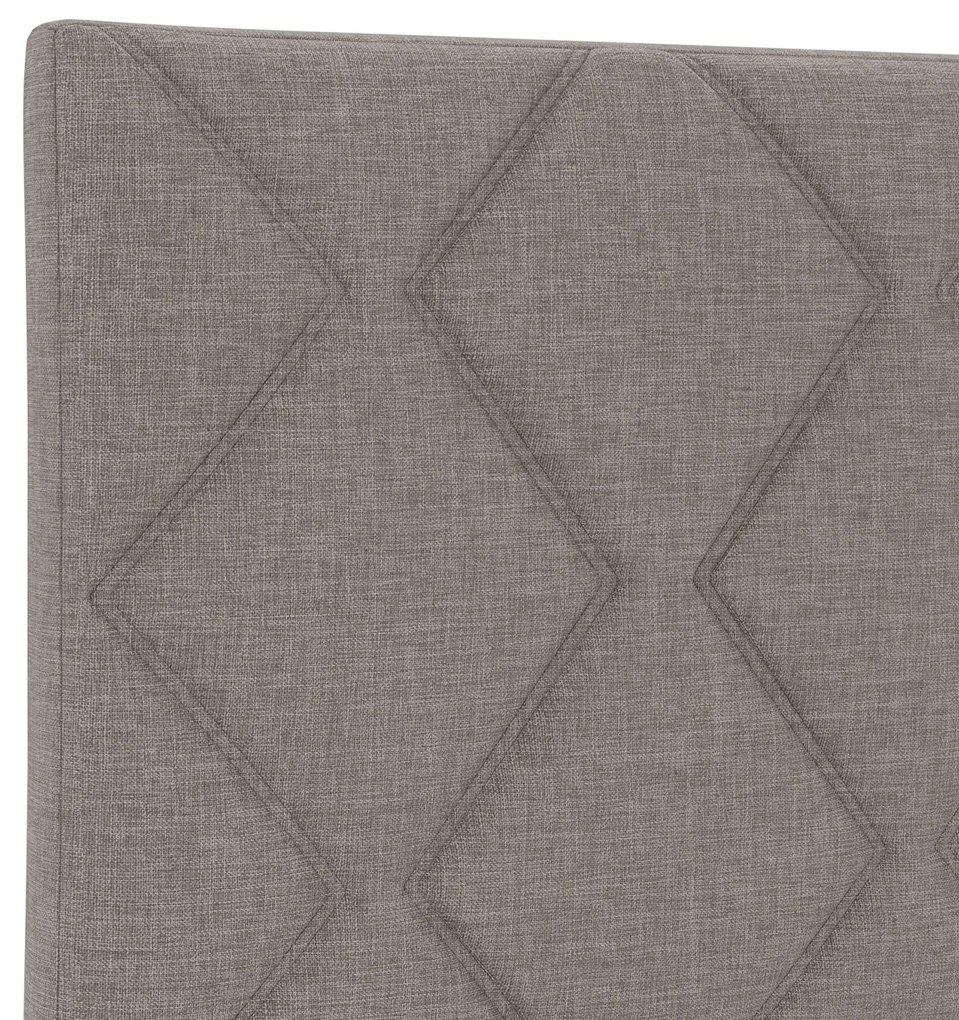 Cabeceira Design Blocos Geométricos Taupe 180 cm Tecido