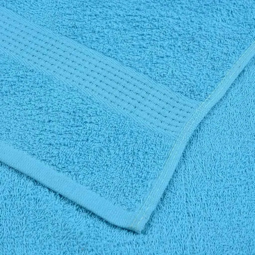 Toalhas de bidé 10 pcs 30x50 cm 360 gsm 100% algodão turquesa