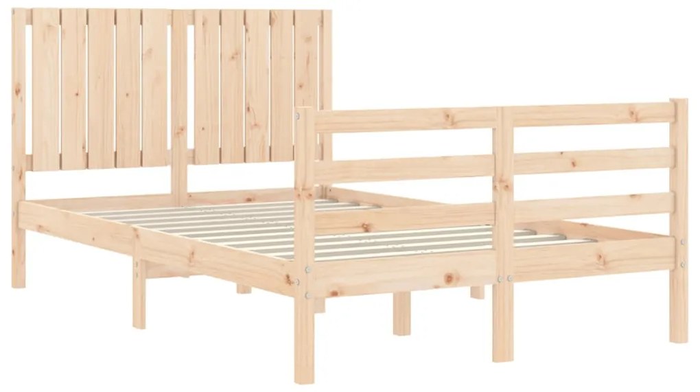 Estrutura de cama de casal c/ cabeceira madeira maciça