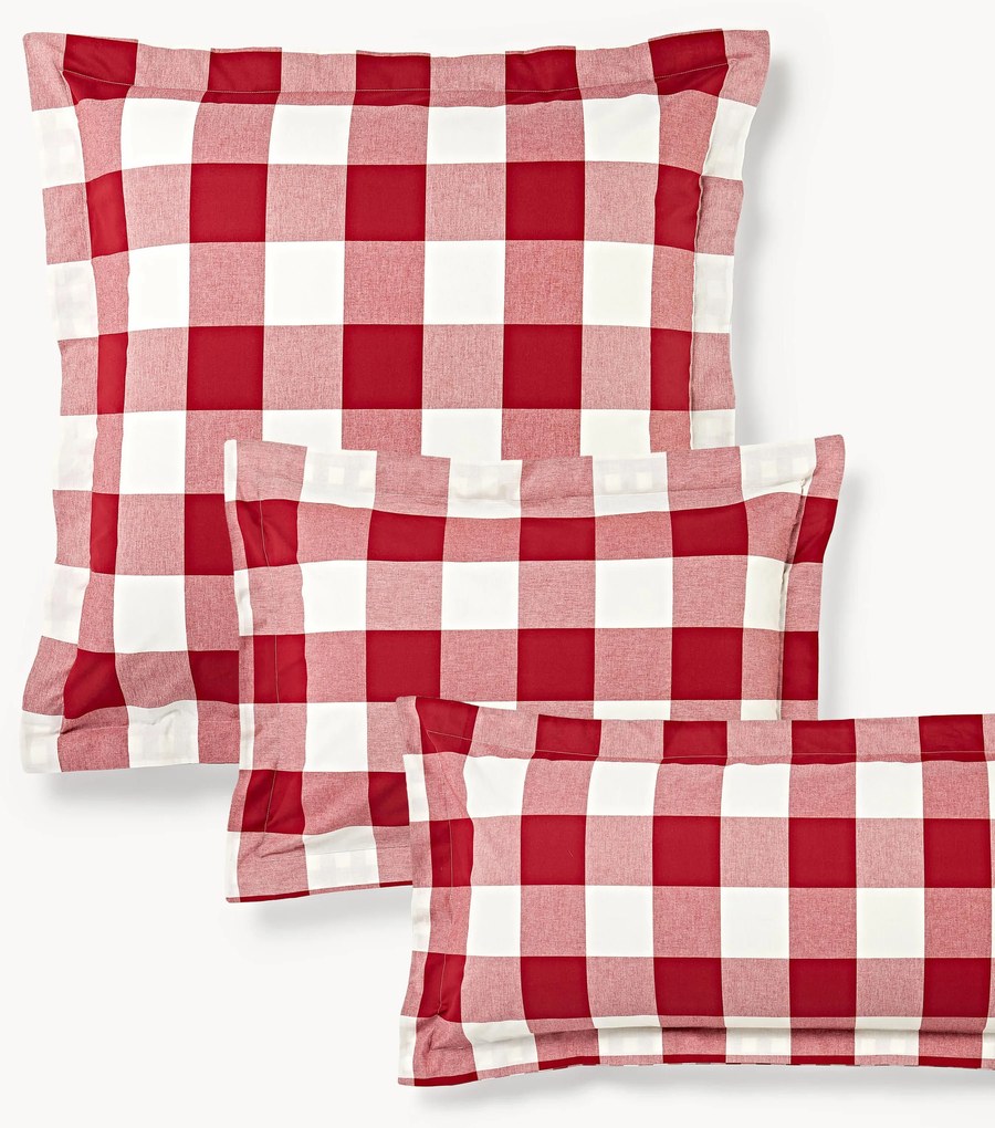 Fronha de almofada em algodão xadrez Nels