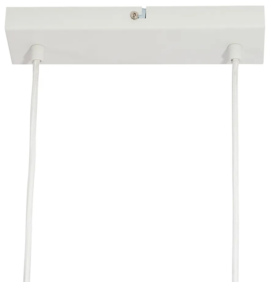 Candeeiro suspenso moderno com impressão de madeira e 6 luzes brancas - Jeana Straight