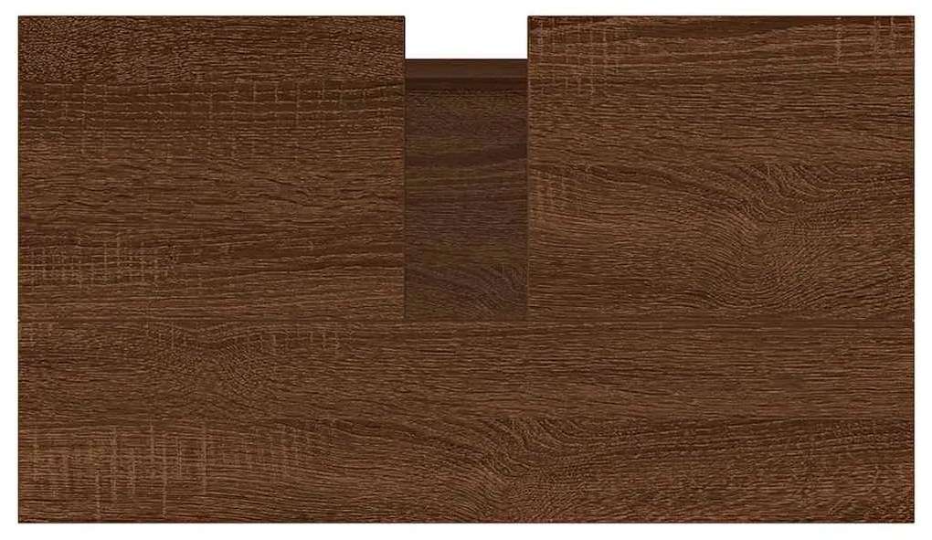 Armário casa banho 58x33x60 cm deriv. madeira carvalho castanho