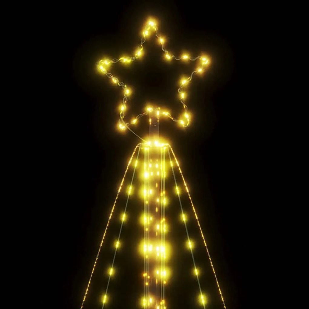 LED Árvore de Natal 615 LEDs Branco Quente 404,5 cm
