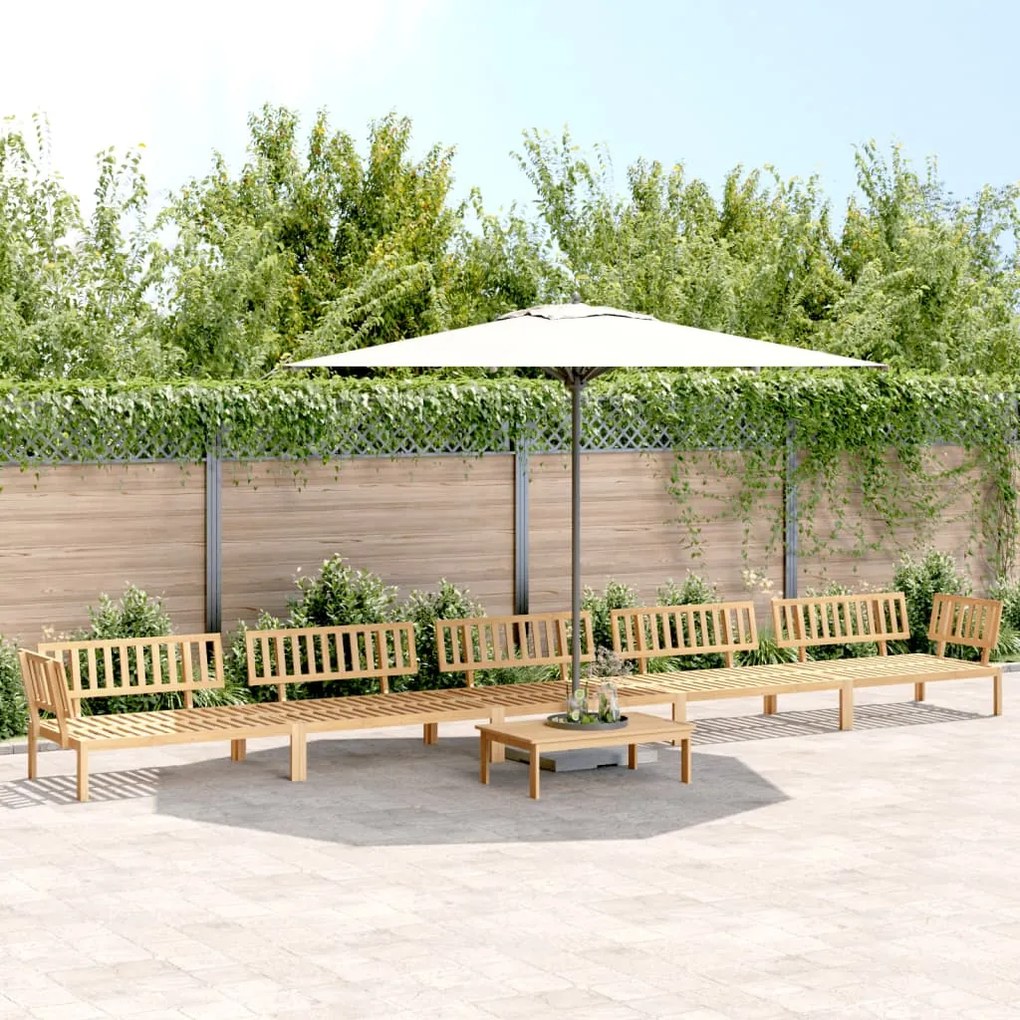 vidaXL 6 pcs conjunto de móveis de paletes p/ jardim acácia maciça