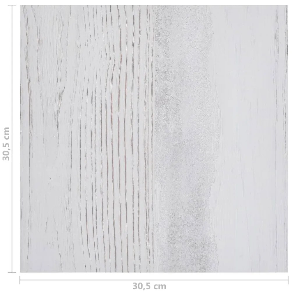 Tábuas de soalho autoadesivas 20 pcs 1,86m² PVC cinzento-claro