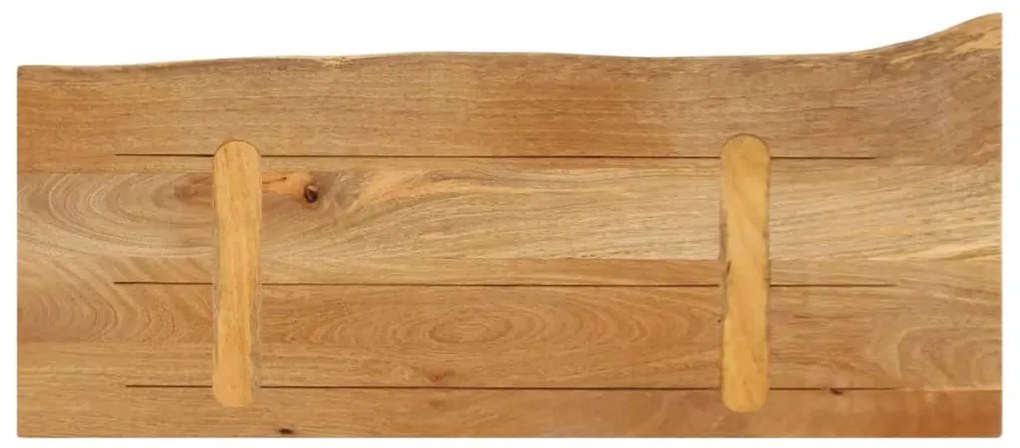 Tampo de mesa c/ borda viva 80x20x3,8 cm mangueira maciça