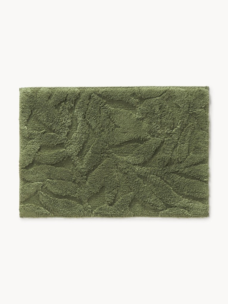 Tapete de banho antiderrapante com relevo Leaf
