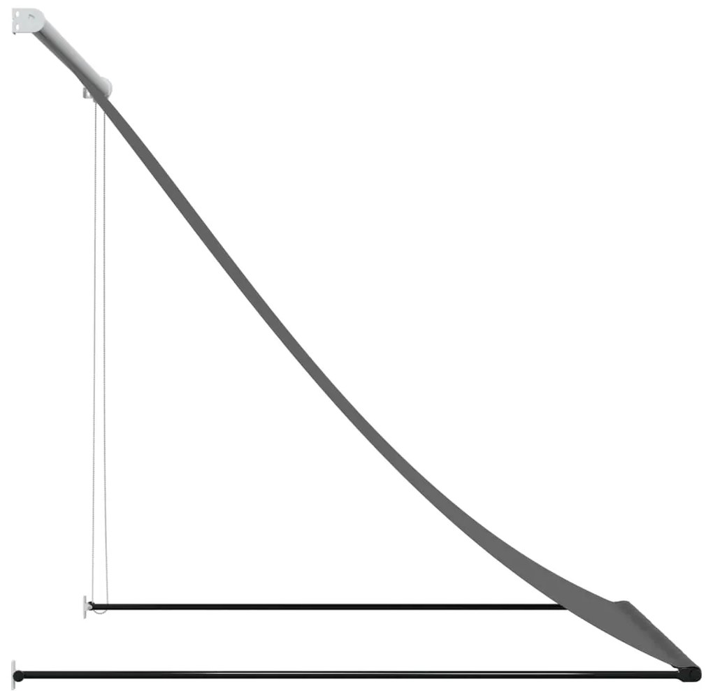 Toldo retrátil 150x150 cm tecido e aço antracite