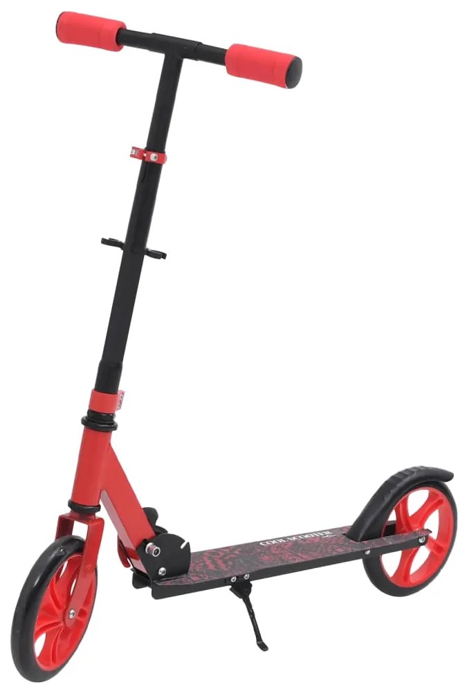 80261 vidaXL Trotinete infantil com 2 rodas guiador ajustável vermelho