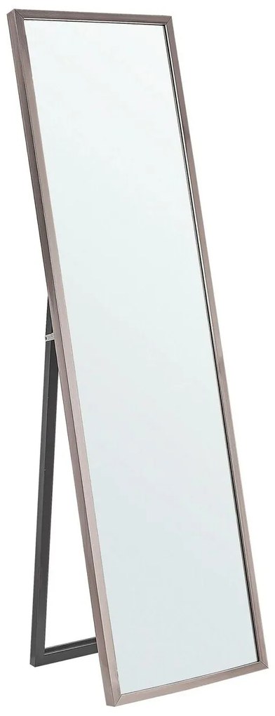 Espelho de pé com moldura prateada 40 x 140 cm TORCY Beliani