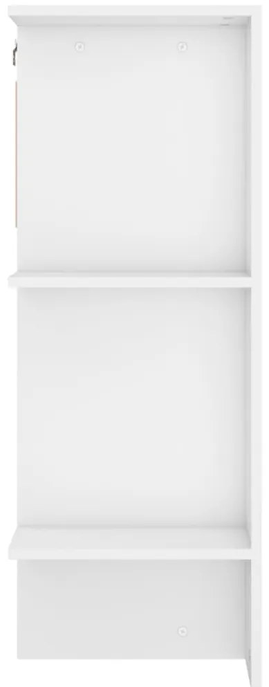 Armários de corredor 2 pcs derivados de madeira branco