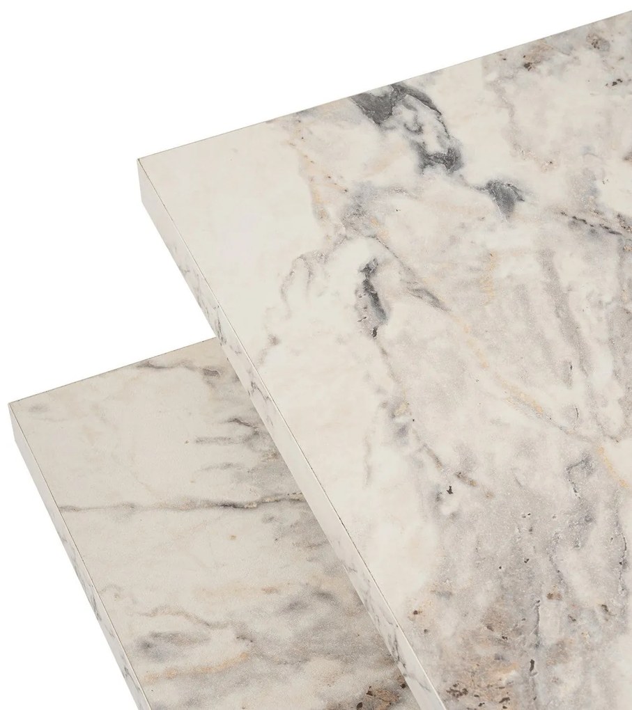 Mesa de Café Sanctuary - Mármore Freesia - 110x39,3x45 cm