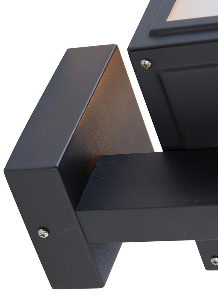 Candeeiro de parede inteligente cinzento com lâmpada inteligente G95 - Sutton Up