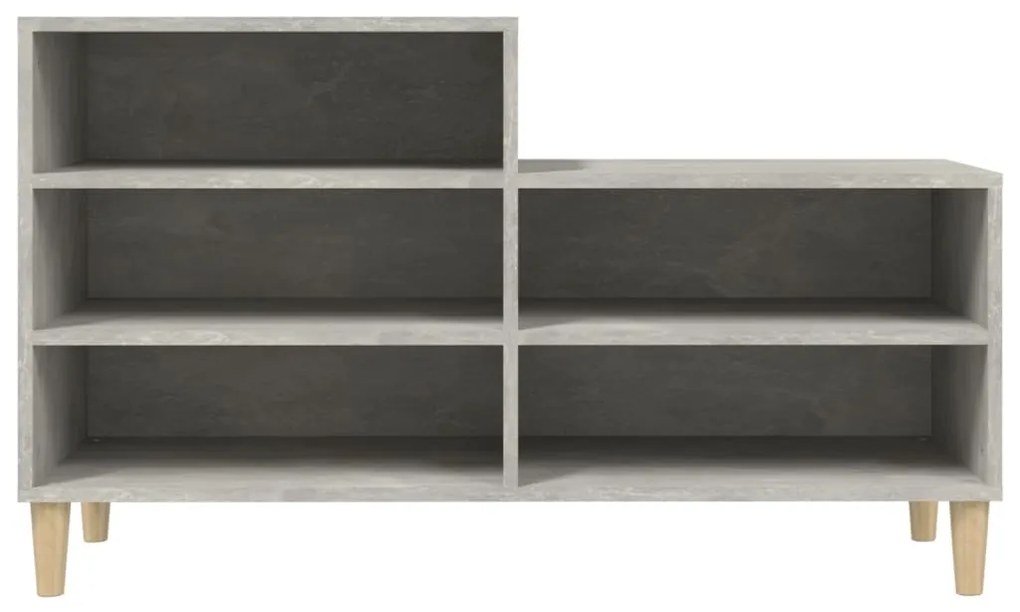 Sapateira 102x36x60 cm derivados de madeira cinzento cimento