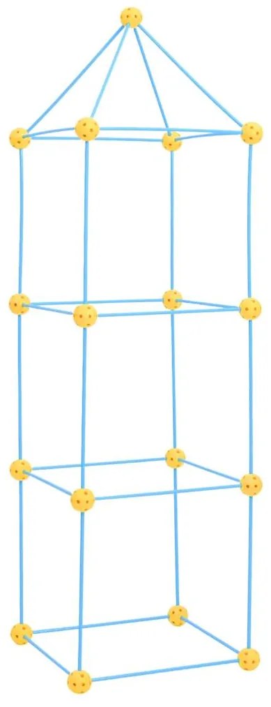 72 pcs kit de construção de forte para crianças