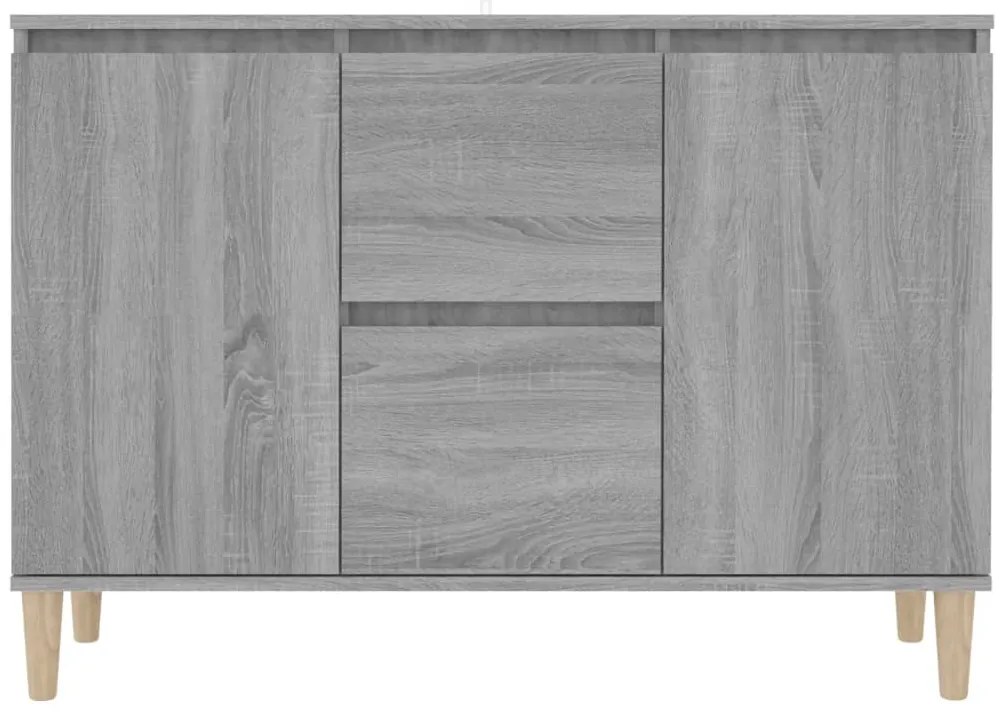 Aparador 101x35x70 cm derivados de madeira cinzento sonoma