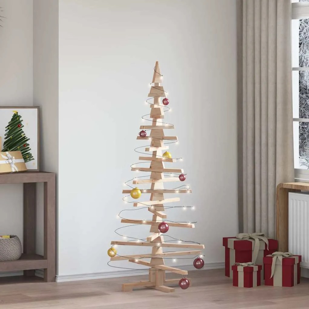 vidaXL Árvore de Natal decorativa 150 cm madeira de pinho maciça