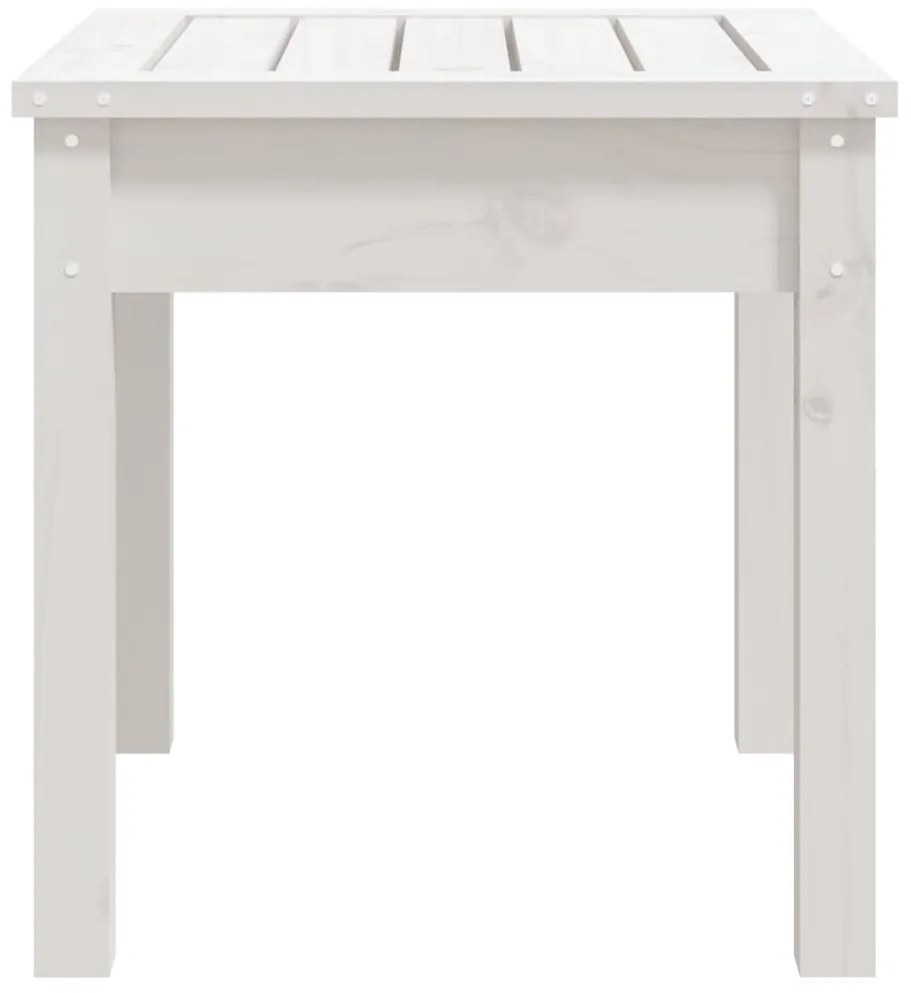 Banco de jardim 50x44x45 cm madeira de pinho maciça branco