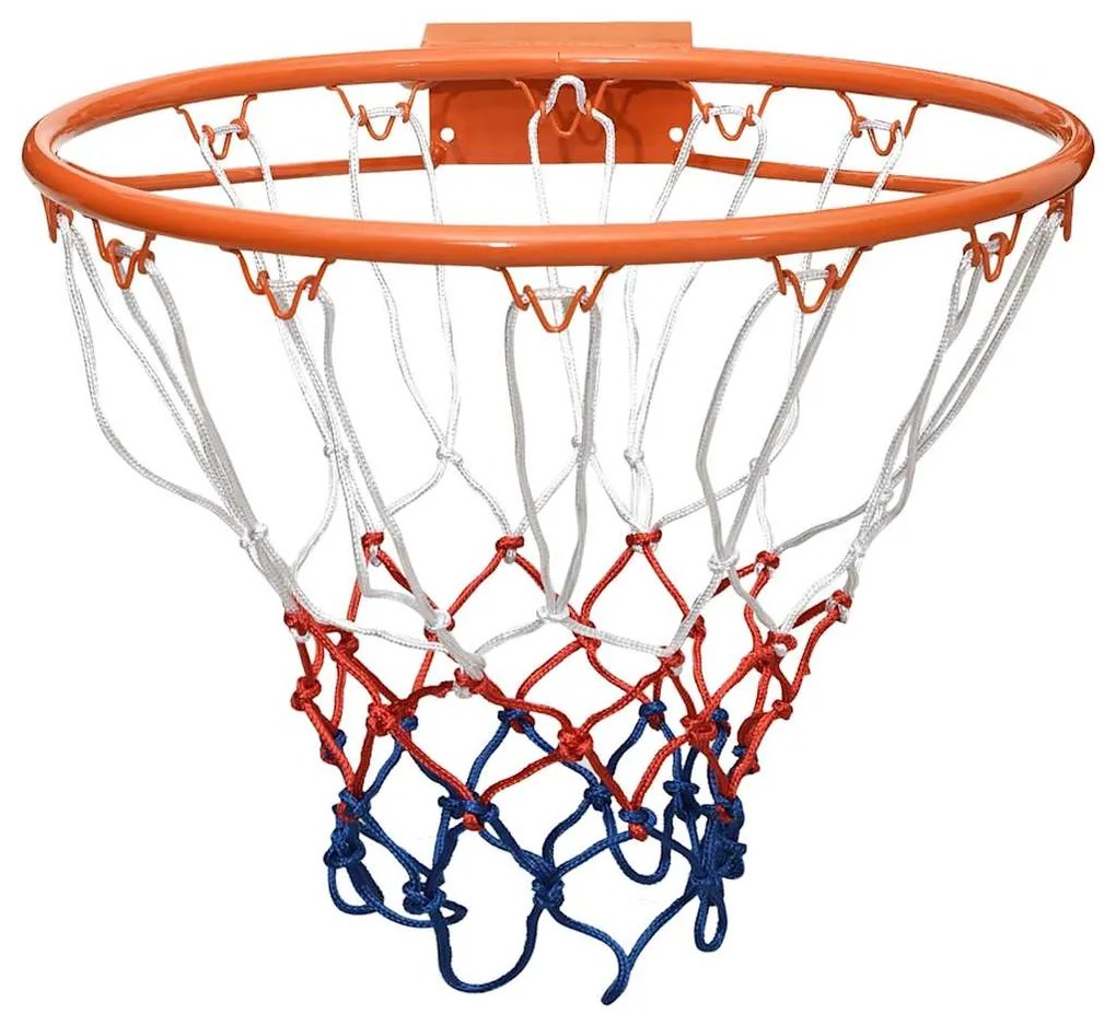 Cesto de basquetebol 39 cm aço laranja