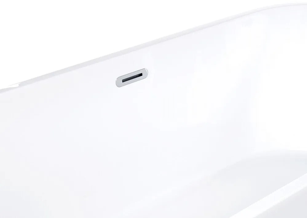 Banheira autónoma em acrílico branco 170 x 72 cm HAVANA Beliani