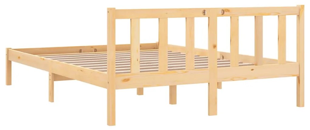 Estrutura de cama em pinho maciço 160x200 cm