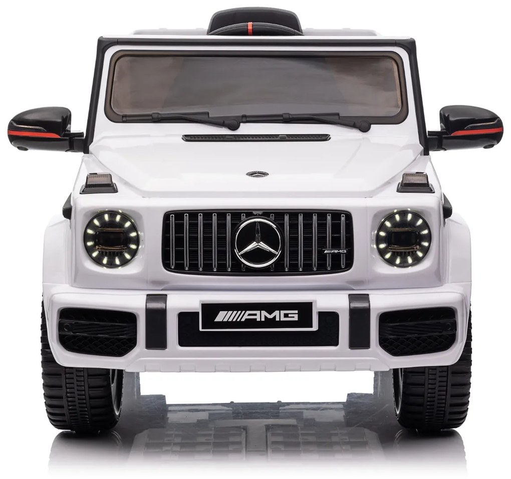 Carro elétrico para crianças Mercedes G New 12V com licença original, bateria, portas de abrir, assento único, 2 x motor, bateria de 12 V, controlo re