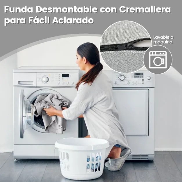 Sofá-cama dobrável 3 em 1 Colchão de espuma de densidade 3 em 1 Cobertura amovível e lavável Cama de hóspedes portátil 190 x 71 x 15 cm Cinzento