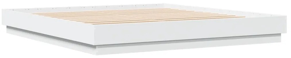 Estrutura de cama 180x200 cm derivados de madeira branco
