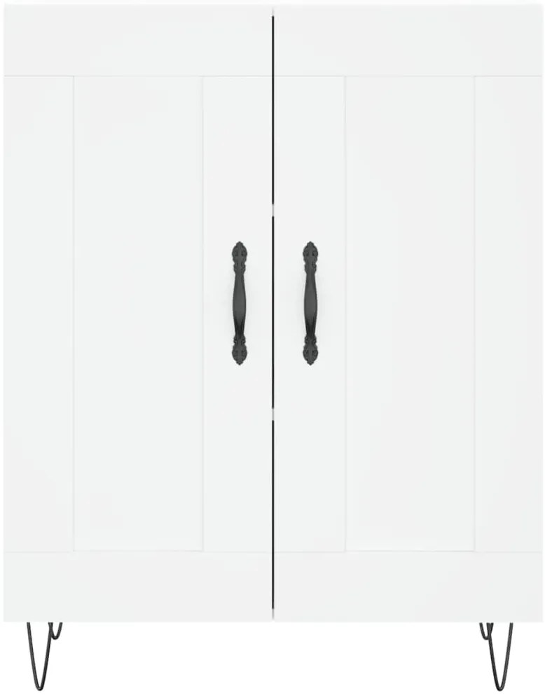 Armário alto 69,5x34x180 cm derivados de madeira branco