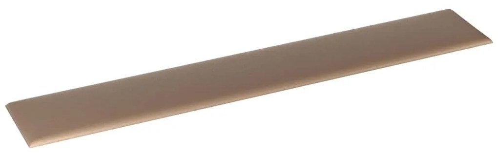Painel parede 12pcs 90x15 cm couro artificial 1,62m² cappuccino