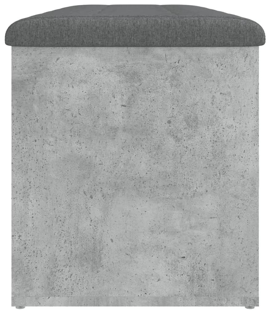Banco de arrumação 102x42x45 cm derivados madeira cinza cimento